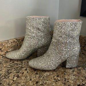 J crew glitter boots.